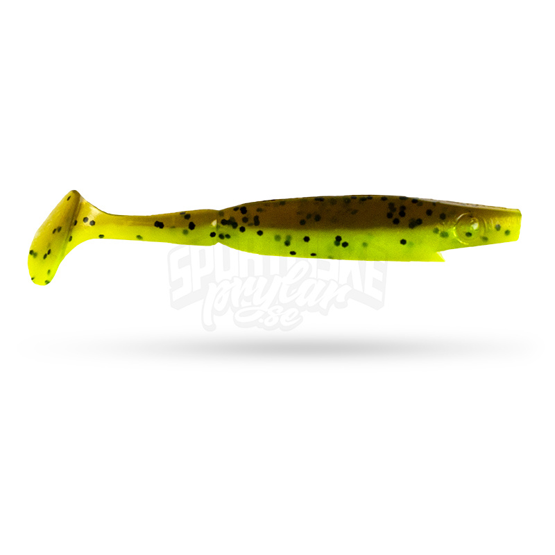Piglet Shad 8,5cm (8-pack) - Brown Chartreuse - 8pcs