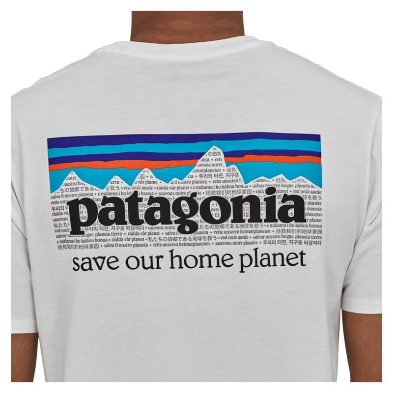 Patagonia M\'s P-6 Mission Regenerative Organic Pilot Cotton T-Shirt White