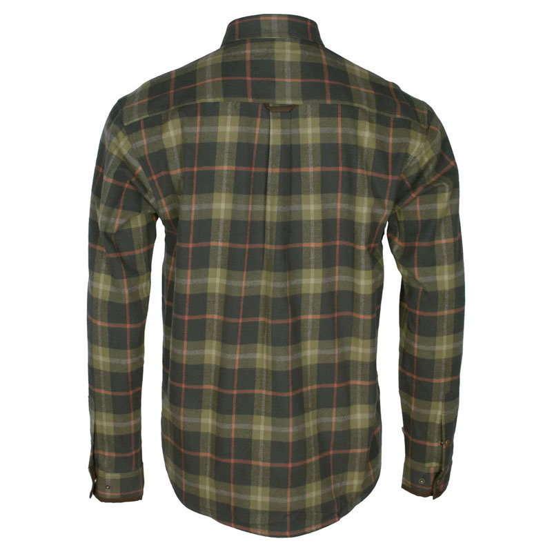 Pinewood Cornwall Shirt H.Olive/Terracotta