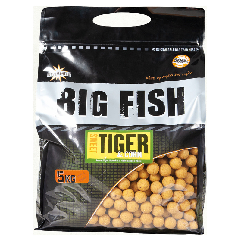Dynamite Baits Big Fish Sweet Tiger & Corn Boilies 5kg