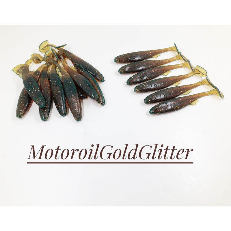Boni Baits Mini Happy 8,5cm (Bulk) - Motoroil Gold Glitter