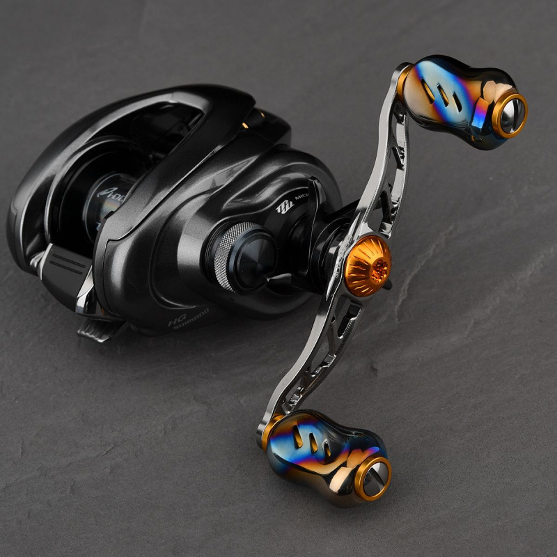 Gomexus Crank Handle w/Titanium Galaxy Knob | Sportfiskeprylar.se