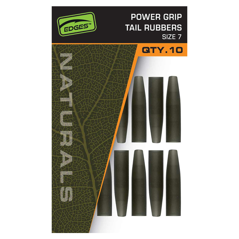 Fox Edges Naturals Power Grip Tail Rubbers - Size 7x10