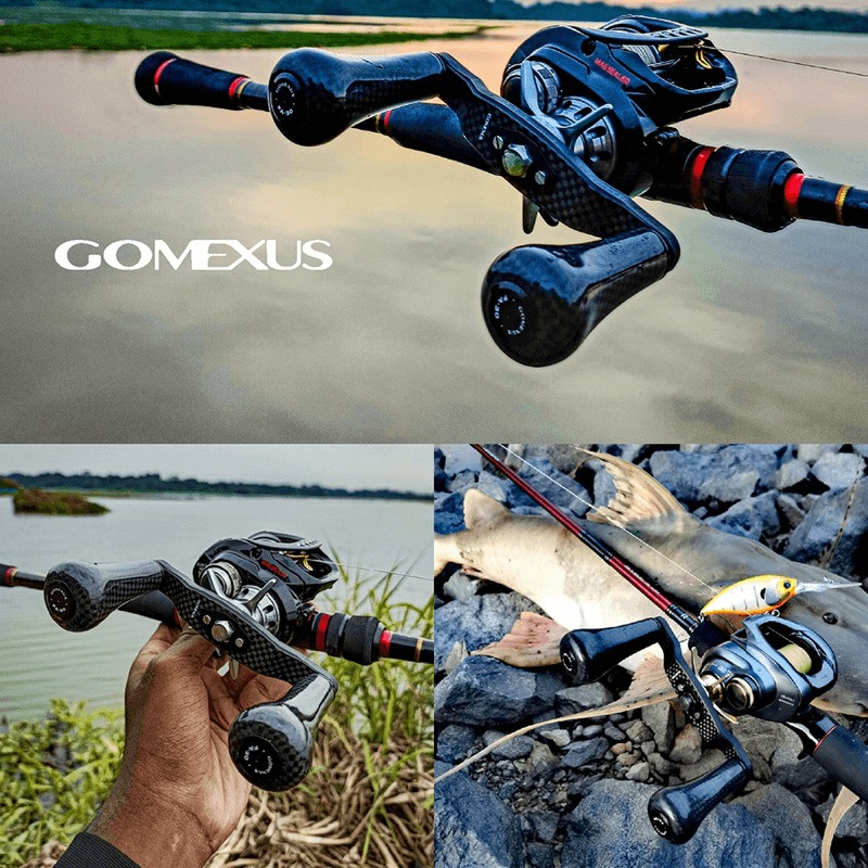 Gomexus 98mm Carbon Swept Handle with 30mm Carbon Knob