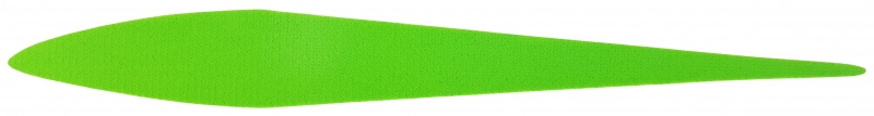 Wave Tails XXL Slim - Fluo Chartreuse