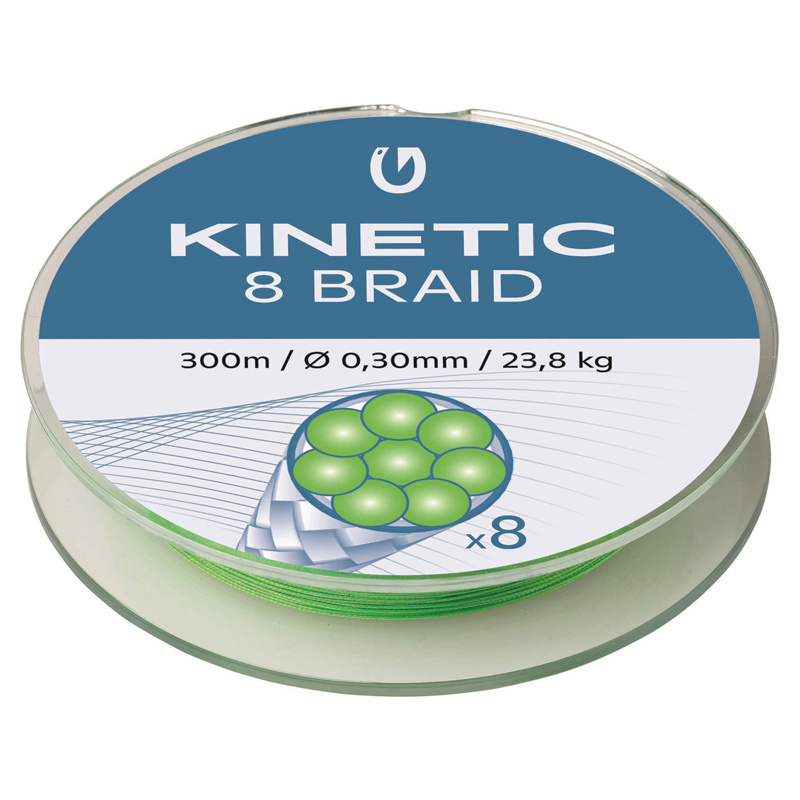 Kinetic 8 Braid 300m Fluo Green