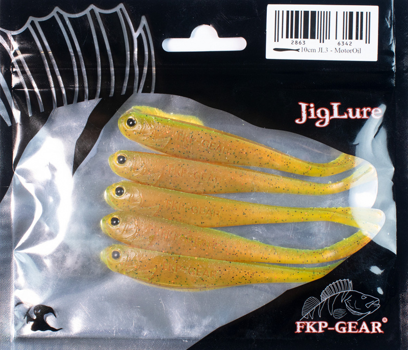 FKP Gear JigLure JL3 Twin Tail Dropshot 10cm (5-pack)