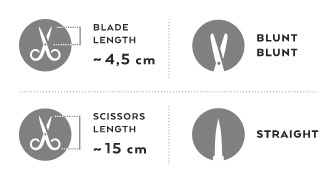 Renomed - Large Scissor Extra Long Blade Rounded