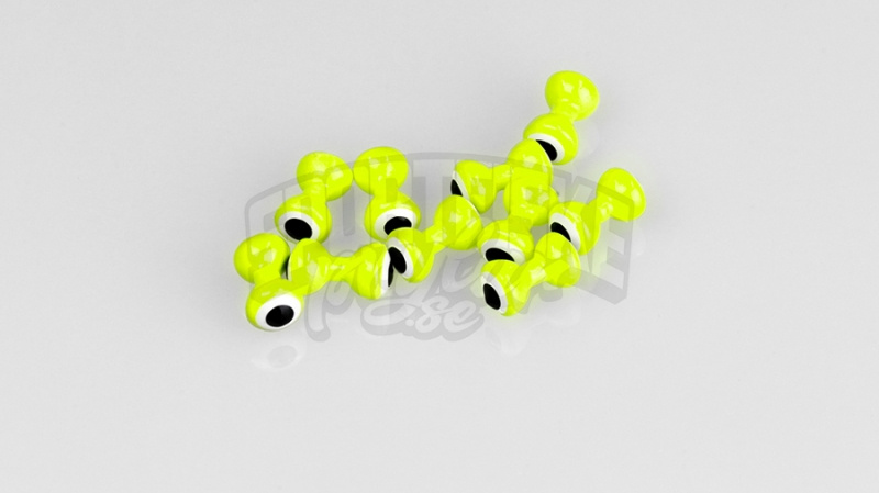 Double Pupil Lead Eyes - Chartreuse/White/Black