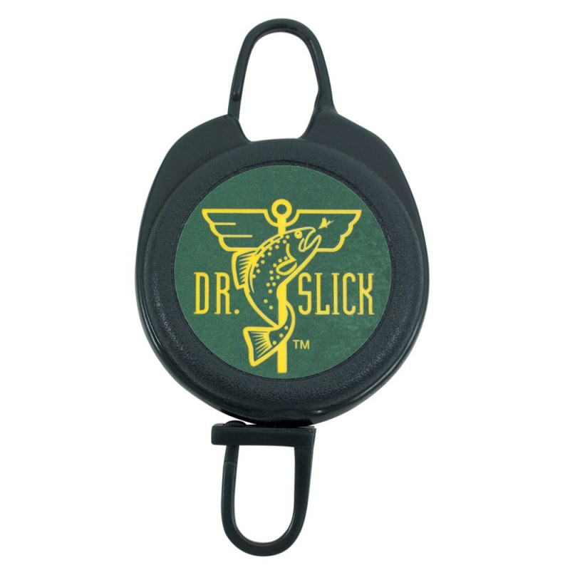 DR Slick Clip-On-Reel Green Nylon Cord D-Ring 