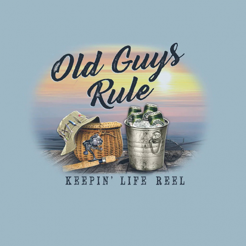 Old Guys Rule Reel Life Light Blue