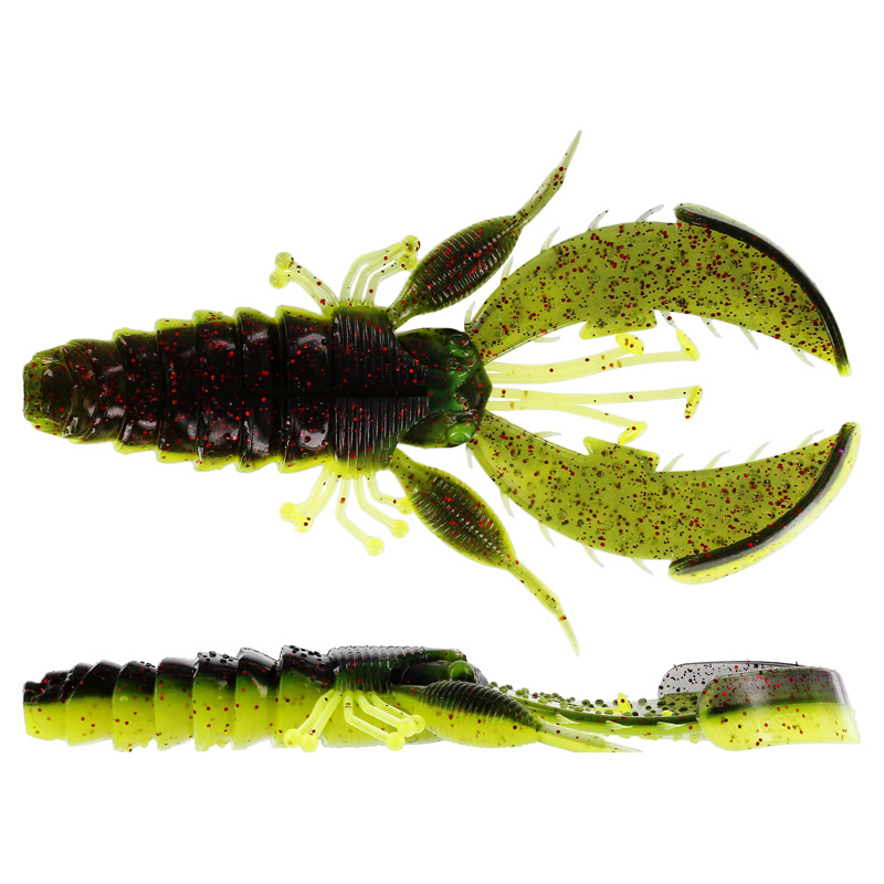 Westin CreCraw Creaturebait 6,5cm 4g - Black/Chartreuse (6-pack)