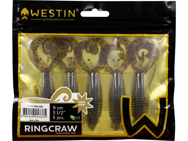Westin RingCraw Curltail 9cm 6g (5-pack)