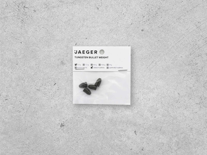 Jaeger Tungsten Bullet Weight Green Pumpkin