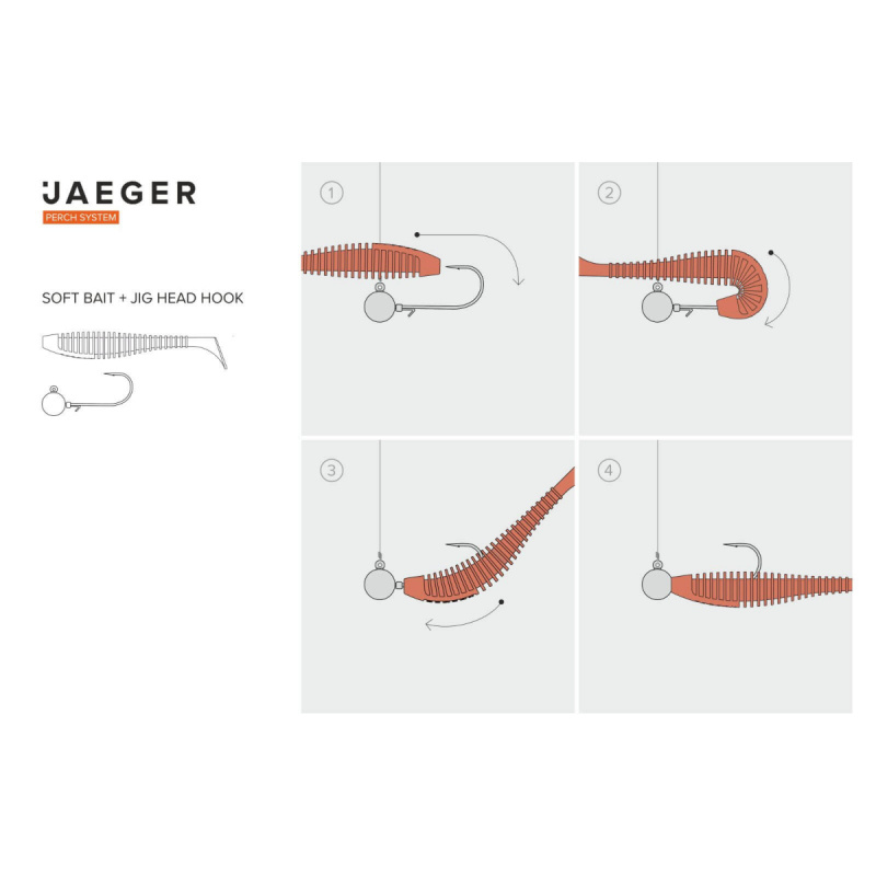 Jaeger Jig Head Rig | Sportfiskeprylar.se
