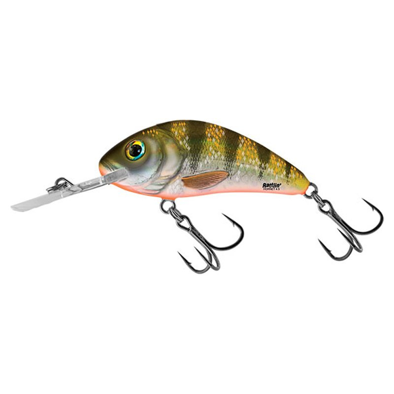 Salmo Rattlin\' Hornet 4,5cm, 6g Flytande - Yellow Holographic Perch
