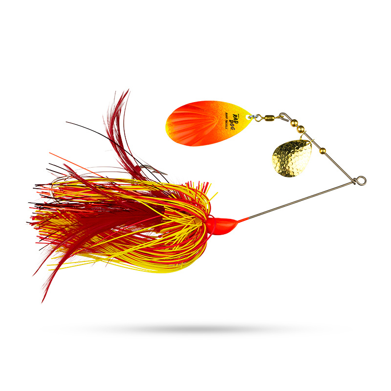 Rad Dog Spinnerbait - Red yellow Flame