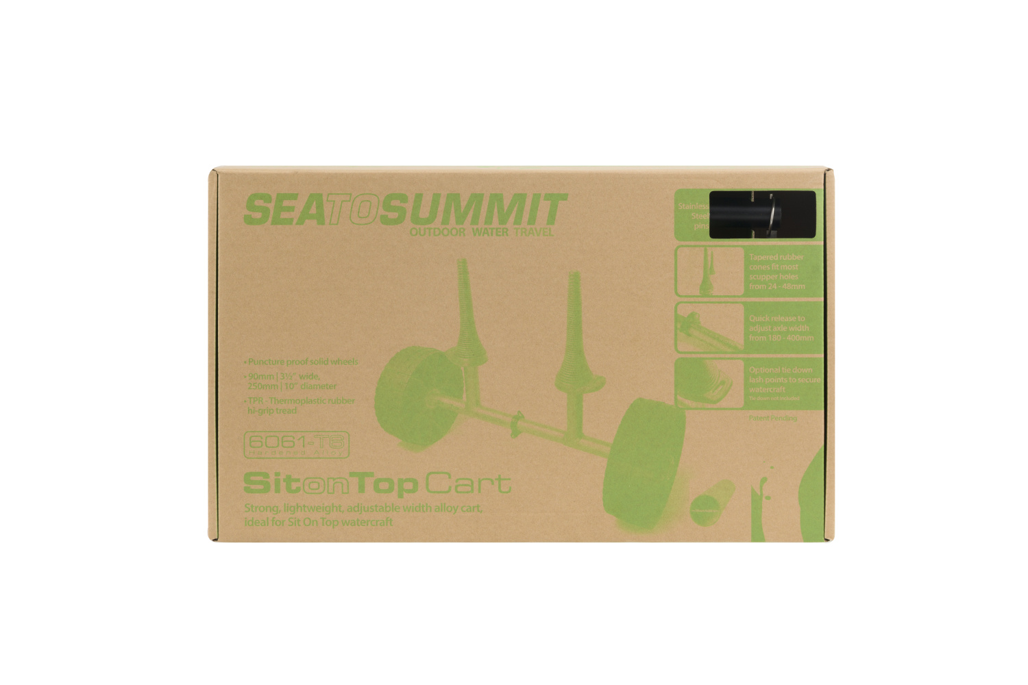 Sea To Summit Solution Gear Cart Sit-On-Top Solid Wheels