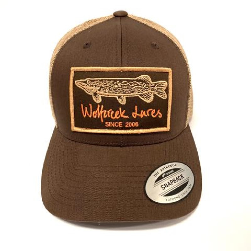 Wolfcreek Pike Patch Trucker Snapback - Brown/Khaki